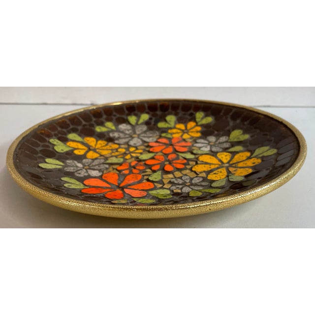 Vintage Original Mosaic Plate by Wilma Brown of California For Sale - Image 4 of 7