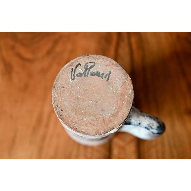 Brutalist Glazed Stoneware Carafe from Vallauris, 1960s For Sale - Image 10 of 11