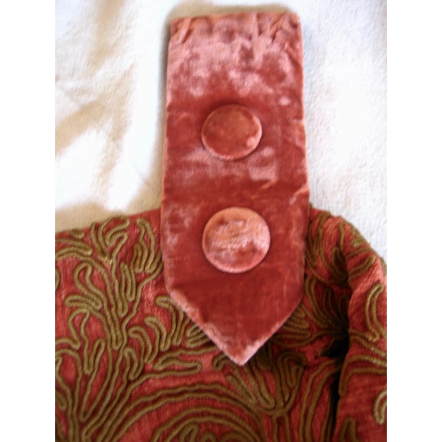 Early 20th Century French Gold Metallic on Velvet Embroidery Tapestry For Sale - Image 13 of 17