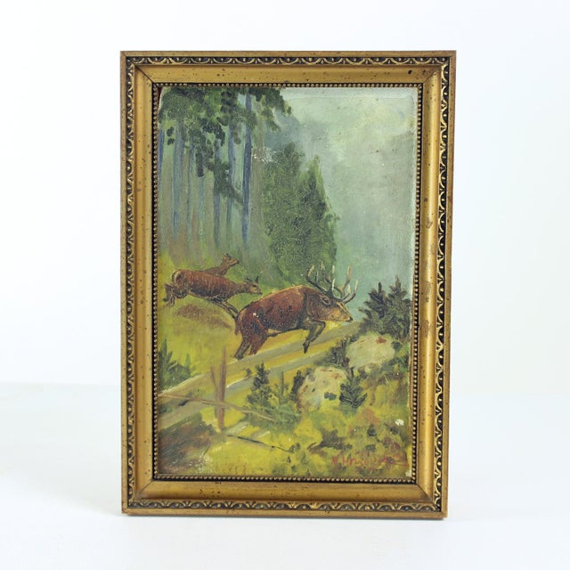 M. Hrušovská, Forest, 1950s, Paintings on Paper, Set of 2 For Sale - Image 12 of 15