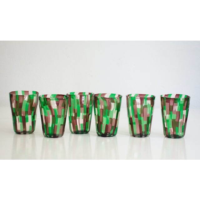 Italian Murano Glassware by Mariana Iskra for Ribes, 2004, Set of 6 For Sale - Image 7 of 9