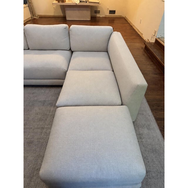 Room & Board Room & Board Clemens Sectional With Ottoman For Sale - Image 4 of 7