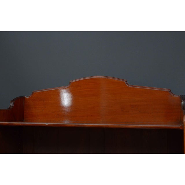 Victorian Open Bookcase in Mahogany For Sale - Image 5 of 12