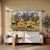 “Golden Meadow of the Nile Countryside” Step into the warmth of rural Egypt with this rare vintage 1988 tapestry by Zayed,...