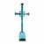 1930s Antique Heavy Bronze Cross For Sale - Image 5 of 6