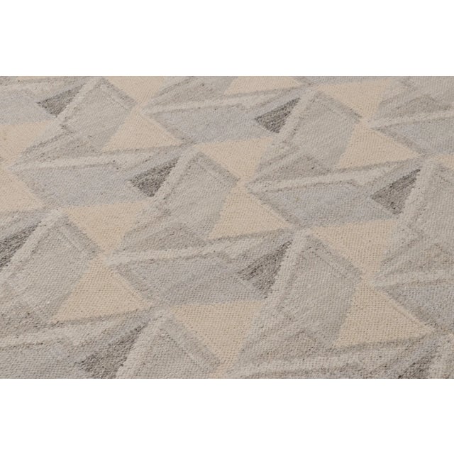 Rug & Kilim Oversized Contemporary Scandinavian Style Mohair &Wool Flatweave by Rug & Kilim, India For Sale - Image 4 of 9