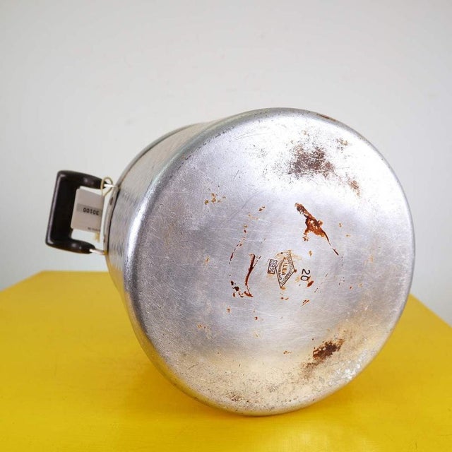 Silver Vintage Aluminum Pot attributed to Illa Langhirano For Sale - Image 8 of 10