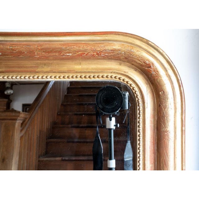 Neoclassical Period Louis Philippe Giltwood Mirror For Sale - Image 3 of 6