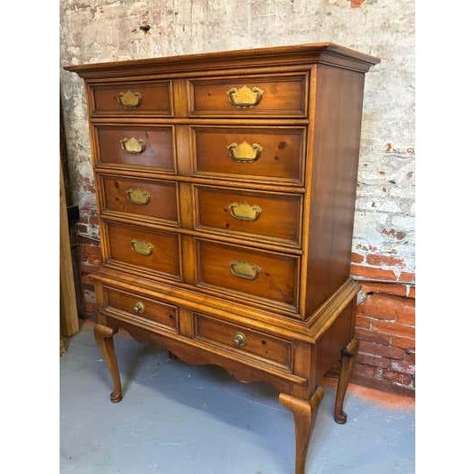 Drexel Tall Boy 6 Drawer Dresser from the Treasury Collection. Traditional in so many ways with a touch of updating that...