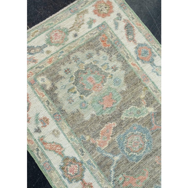Early 21st Century Turkish Oushak Runner Rug 2'4" x 7'10" #17549 For Sale - Image 5 of 8