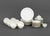 Limoges Porcelain Partial Dinner Service Set, comprising: A. Vignaud Limoges, eight dinner plates, 12 two-handled soup...