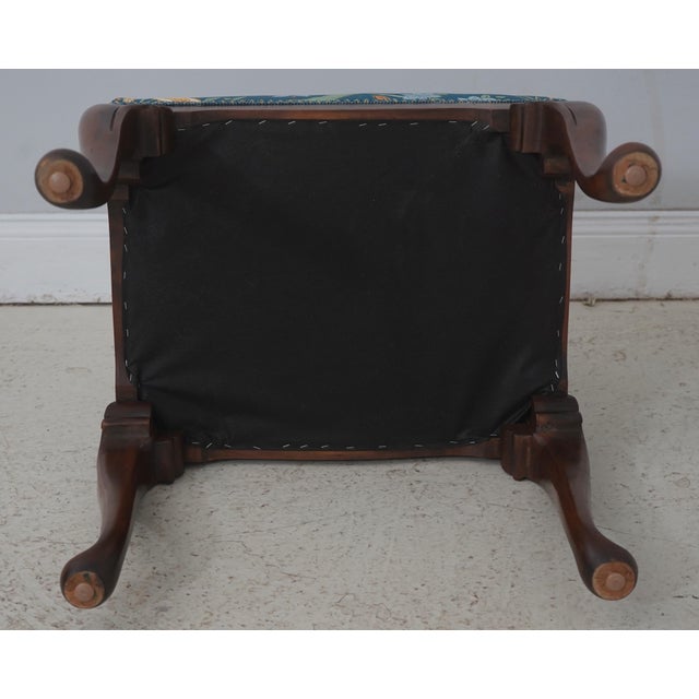 Pair Scalamandre Upholstered Queen Anne Stools For Sale - Image 12 of 12