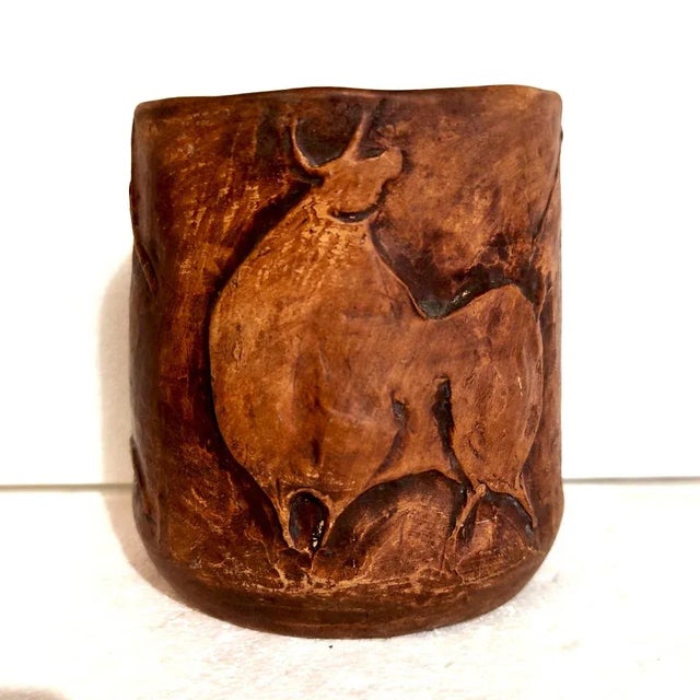 Brown Terracotta Vase by Luisa Ronchini for Cà d'Oro Venezia, 1960s For Sale - Image 8 of 8