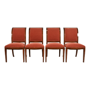 Smith & Watson Regency Carved Mahogany Dining Chairs, Set of Four