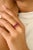 Octagon-Cut Natural Ruby Stacking Ring Size 5.5 in 14k Yellow Gold For Sale In New York - Image 6 of 12