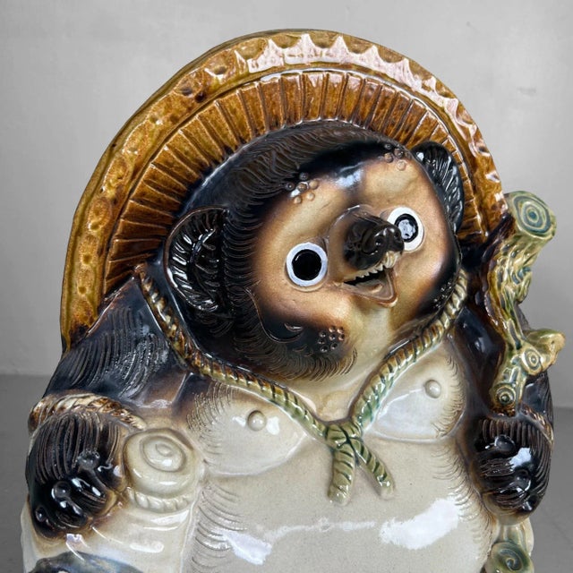 Vintage Japanese Tanuki Shigaraki Pottery, 1970 For Sale - Image 4 of 16