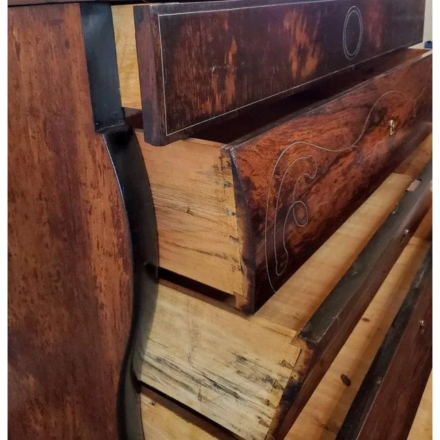 19th Century Spanish Rosewood Bombe Commode For Sale - Image 9 of 11