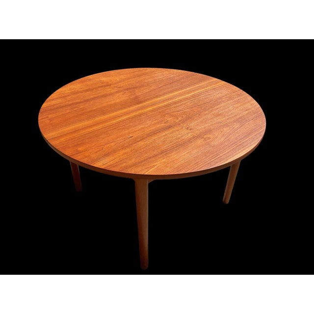 Mid-Century Danish Teak Extendable Dining Table For Sale - Image 11 of 18