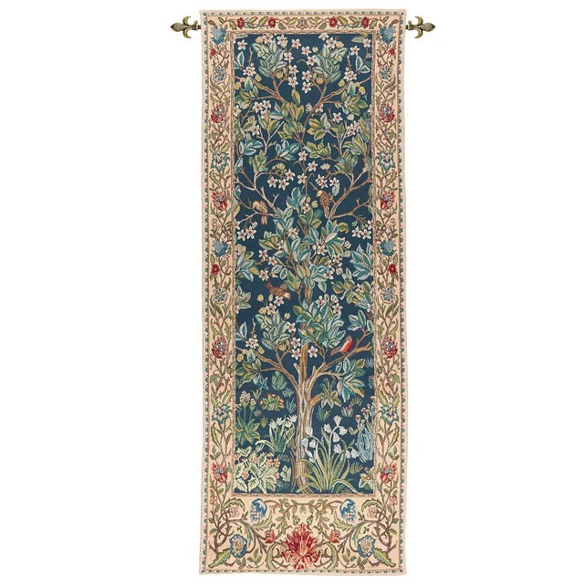 Inspired by the iconic 19th-century designs of William Morris, the Tree of Life Portiere Tapestry features a rich border...