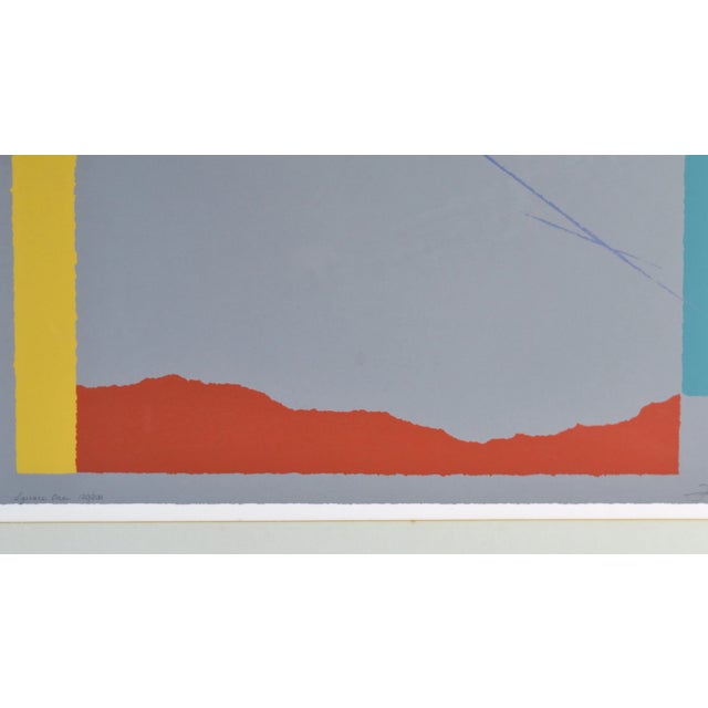 1980s 1980s Vintage Modern Abstract Screenprint Primary Colors Titled “Square One” For Sale - Image 5 of 11