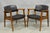 Vintage Boling Chair Co Mid Century Modern Walnut Lounge Arm Chairs (A) - Pair For Sale - Image 17 of 17