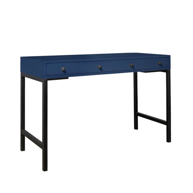Blue Maple Writing Desk - Light Blue For Sale - Image 8 of 8