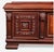 Mid 20th Century Monumental Carved Baroque Style Credenza With Figured Wood Panels — 102″ Wide For Sale In Los Angeles - Image 6 of 12