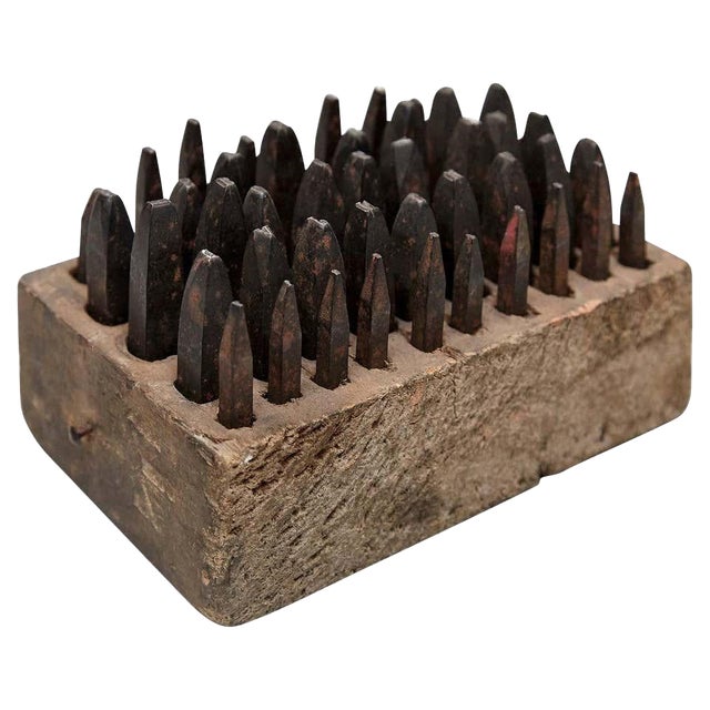 Adrian, Abstract Sculpture, Iron and Wood, 2017 For Sale