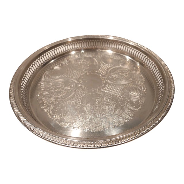 Vintage W.M.W. Rogers Silverplate Tray For Sale