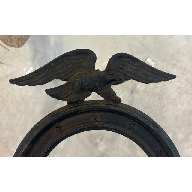 Vintage Federal, Americana Style Cast Iron Round Eagle Frame For Sale In Little Rock - Image 6 of 13