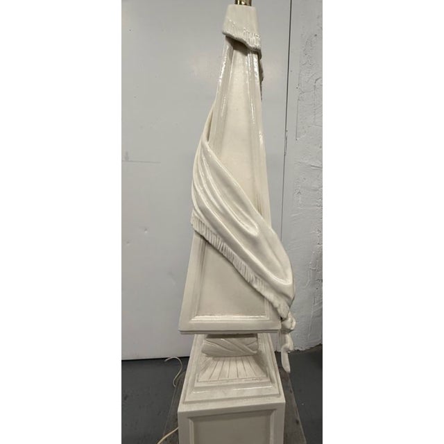 Early 21st Century Hollywood Regency Lamp With Custom Michael Savoia Shade For Sale - Image 5 of 6