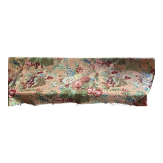 6 1/2 Yards of Gorgeous Floral Fabric For Sale
