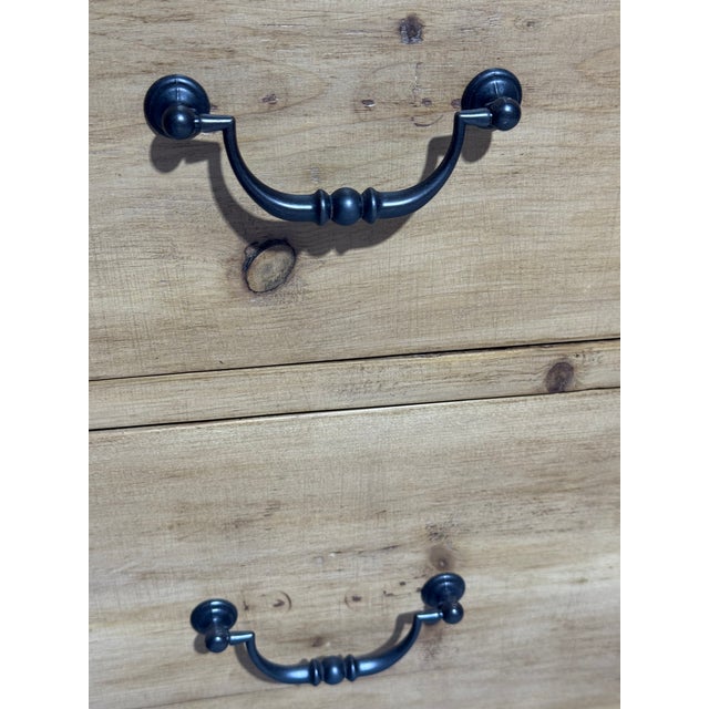 Antique Pine Three Drawers - Chest of Drawers From England For Sale - Image 11 of 18