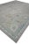 Early 21st Century Early 21st Century Gray & Blue Floral Design Handwoven Wool Turkish Oushak Rug 12' X 16'1" For Sale - Image 5 of 8