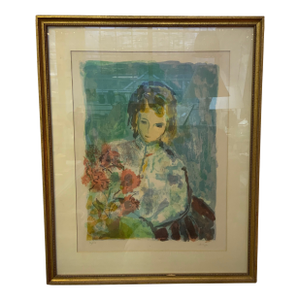 Late 20th Century Lithograph Print, 36/100 by Artist Greta Schreyer