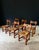 Vintage Midcentury Brutalist in design Rustic Oak Dining Chair Set, made in Belgium 1960's period. Solid oak constructed...