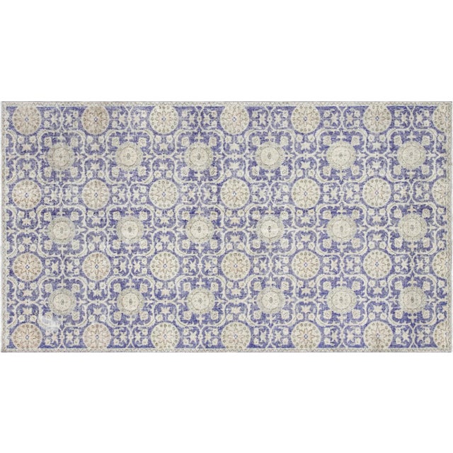 Textile 1960s Turkish Oushak Rug For Sale - Image 7 of 7