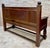 Antique Spanish Oak Bench With Paneled Back and Turned Legs For Sale - Image 12 of 14