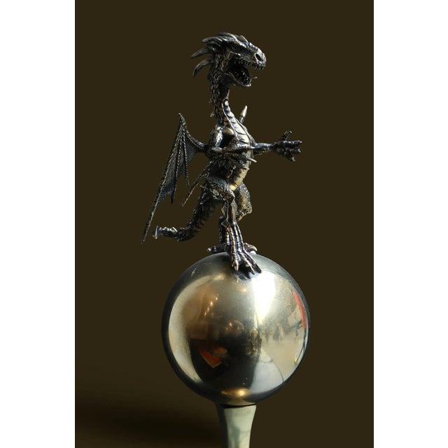 Modern Mid 20th Century Dragon Sculpture by Andrew Rokosh For Sale - Image 3 of 3