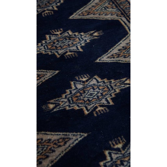 Oriental Runner Rug in Mainly Blue Tones For Sale - Image 5 of 9