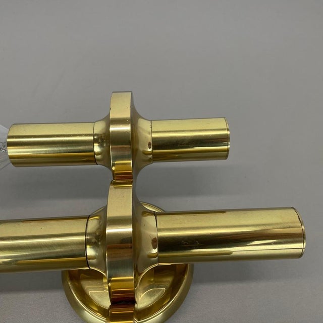 Brass Tube Torch Wall Light from Gaetano Sciolari, Italy, 1970s For Sale - Image 8 of 15