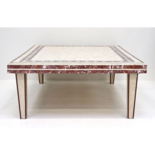 Italian Travertine Stone Coffee Table, 1980s For Sale - Image 12 of 18