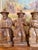Vintage Hand-Carved Wood Folk Art Musician Figurines, Set of 4 Seated Players For Sale - Image 4 of 11