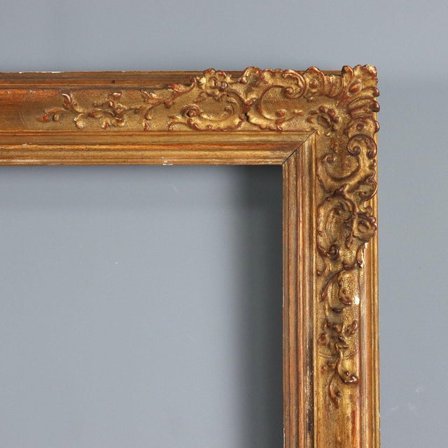 Gilded Wooden Mirror Frame For Sale - Image 5 of 11