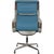 Ea-209 Chair in Blue Leather by Charles Eames, 2000s For Sale - Image 3 of 15