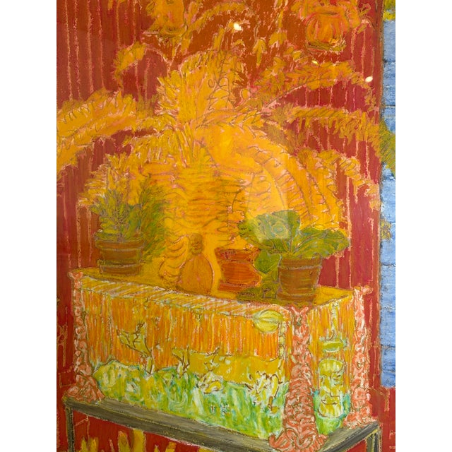 International art star Molly Schiff rare Art from her interiors series. Last fish tank interiors piece in original period...