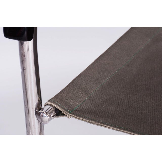 Metal Restored Bauhaus Armchairs in Iron-Garn Fabric by M. Breuer, Czechia, 1930s, Set of 2 For Sale - Image 7 of 9