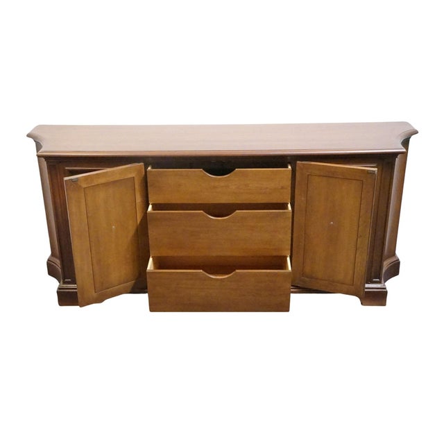Wood Heritage Furniture Solid Cherry Italian Neoclassical Style 76" Buffet Sideboard 14-352-30 For Sale - Image 7 of 13
