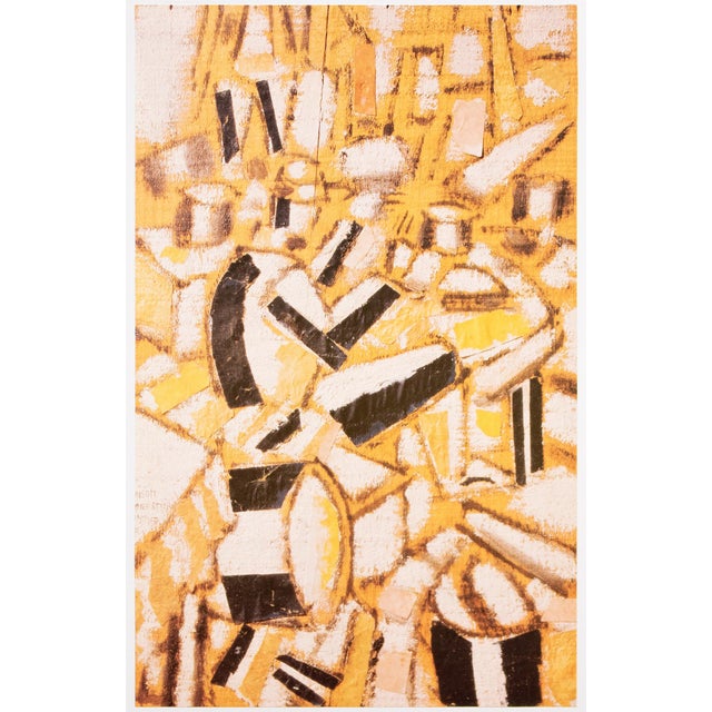 1990 After Fernand Leger "The Card Game", Full-Color Parisian Print For Sale - Image 9 of 9