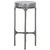 Metal Castiel Hammered Side Table in Grey Marble For Sale - Image 7 of 8